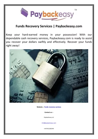 funds recovery services paybackeasy com