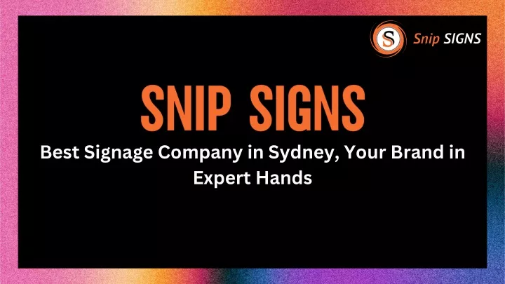 snip signs