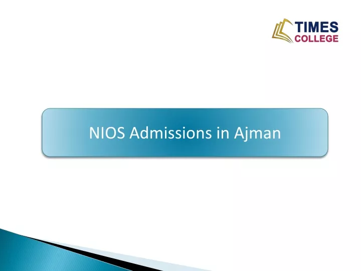 nios admissions in ajman