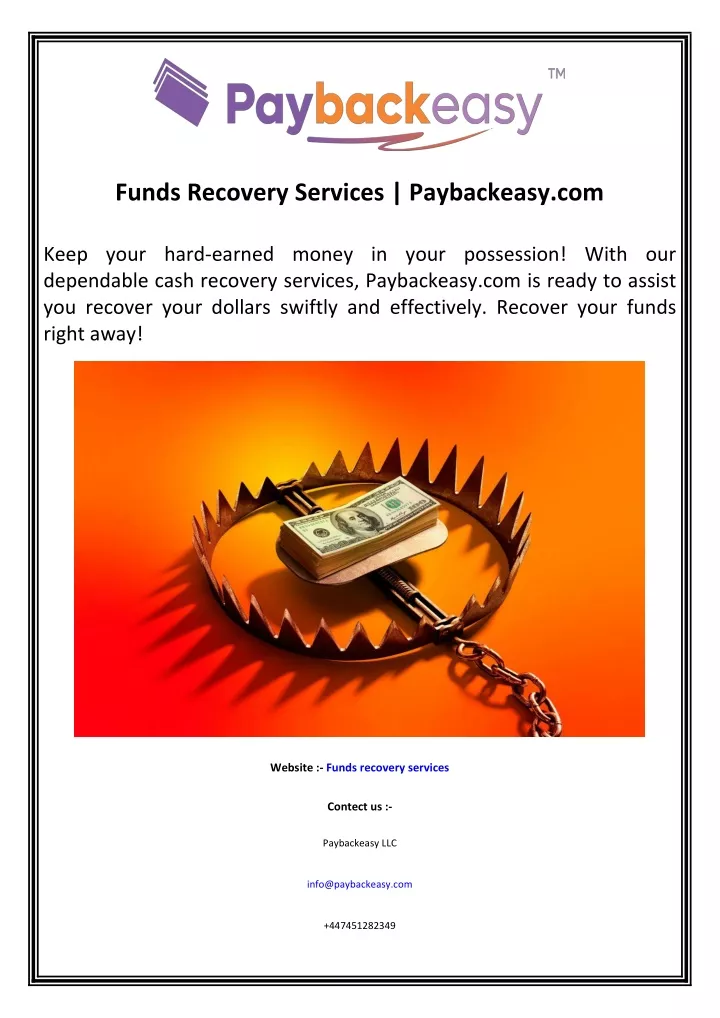 funds recovery services paybackeasy com