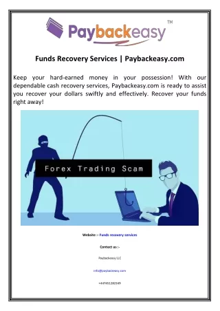 funds recovery services paybackeasy com