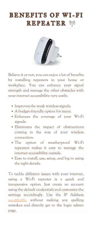 Maximizing Connectivity: Advantages of Wi-Fi Repeaters