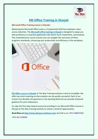 ms office training in sharjah