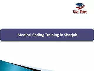 medical coding training in sharjah