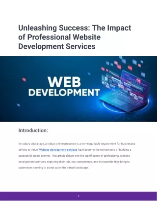 unleashing success the impact of professional