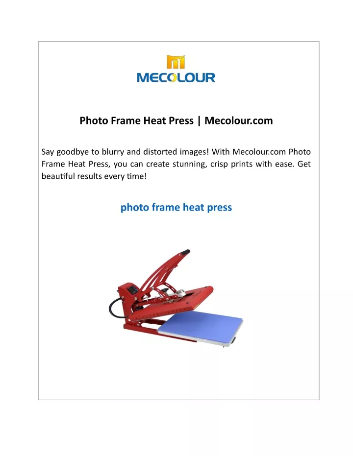 photo frame heat press mecolour com