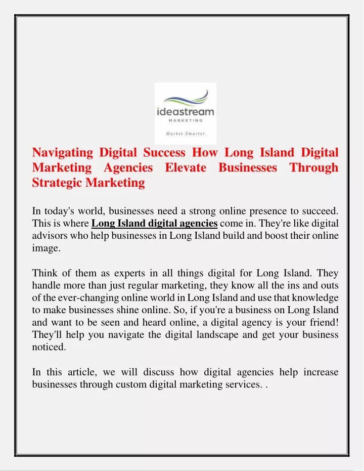 navigating digital success how long island