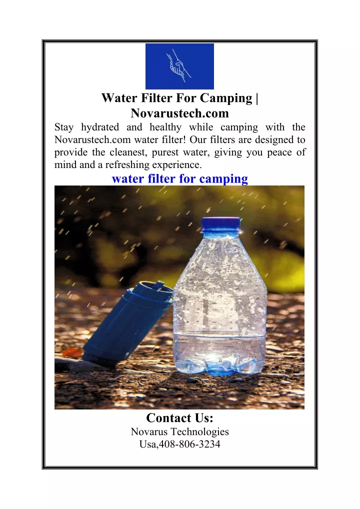 water filter for camping novarustech com stay