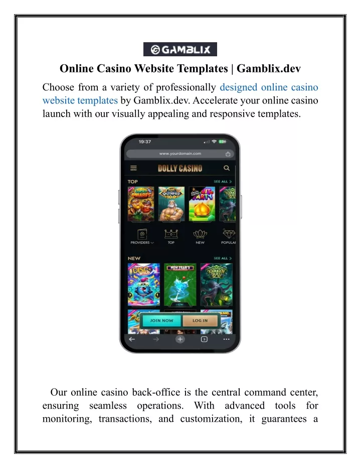 online casino website templates gamblix dev