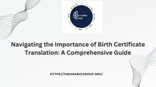 Navigating the Importance of Birth Certificate Translation A Comprehensive Guide