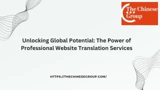 Unlocking Global Potential The Power of Professional Website Translation Services