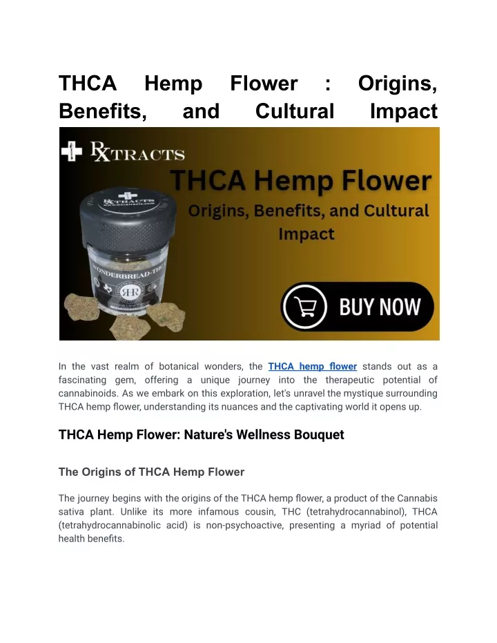 thca benefits