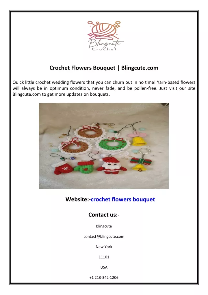 crochet flowers bouquet blingcute com