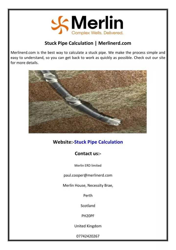 stuck pipe calculation merlinerd com