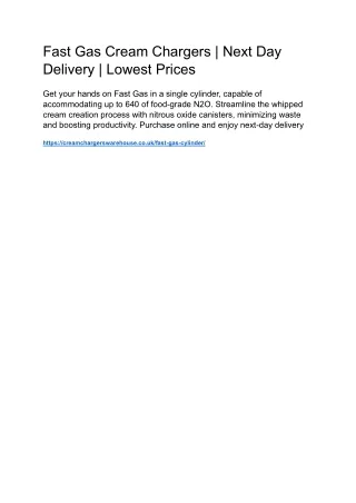 fast gas cream chargers next day delivery lowest