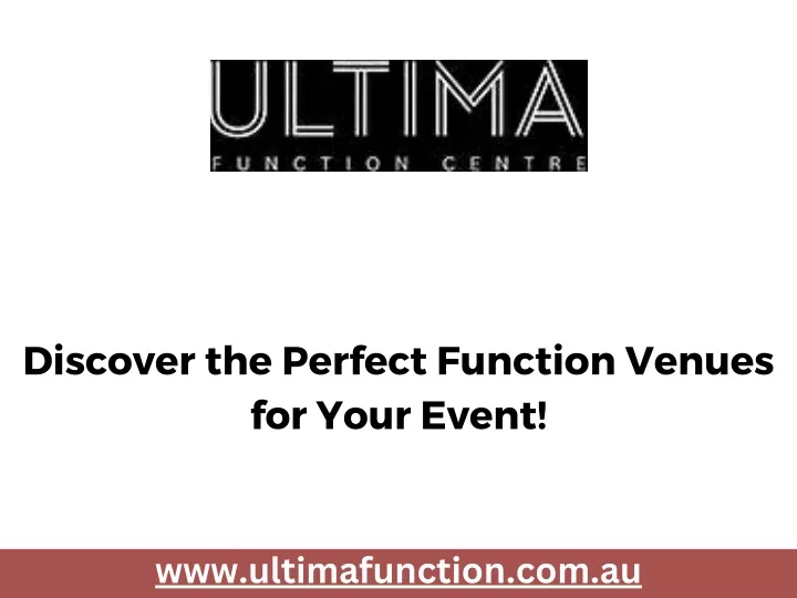 discover the perfect function venues for your