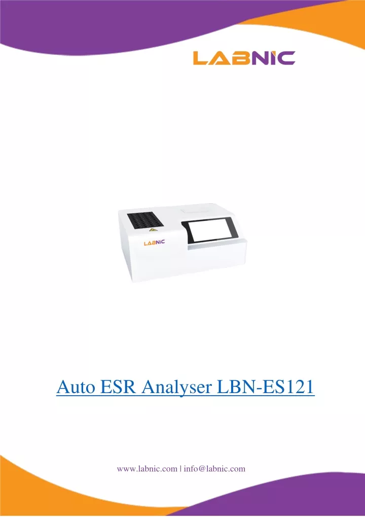 auto esr analyser lbn es121