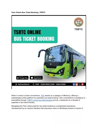 tsrtc online bus ticket booking tsrtc