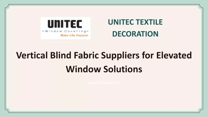 unitec textile decoration