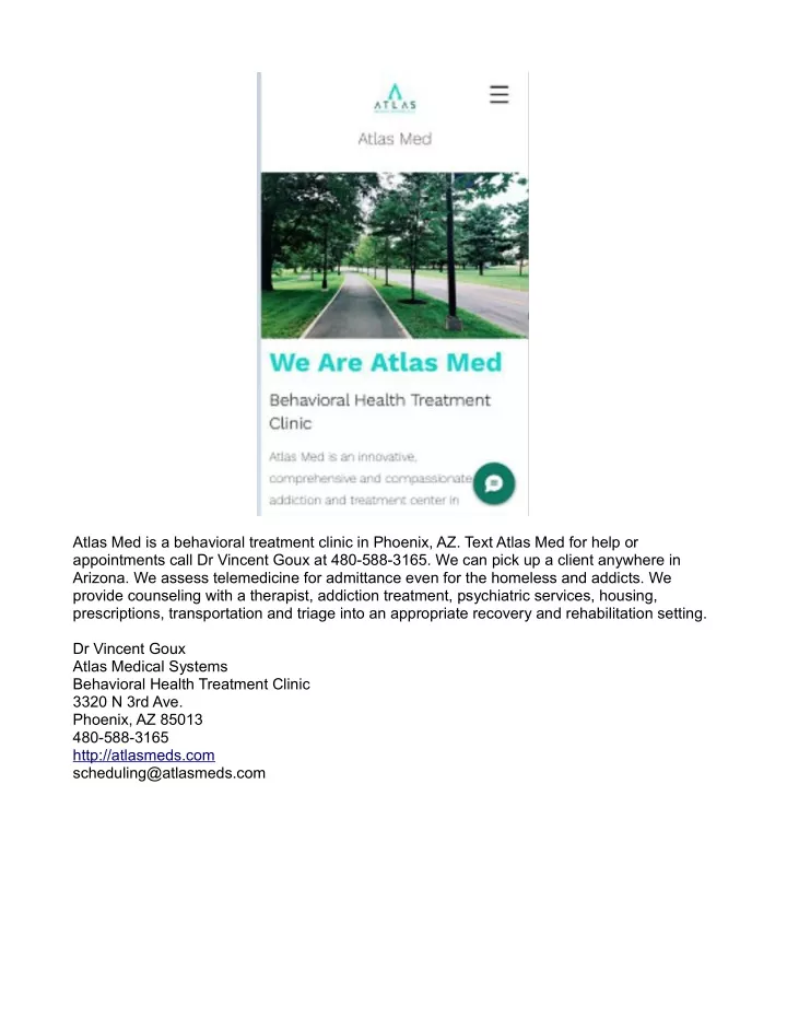 atlas med is a behavioral treatment clinic