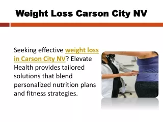 Weight Loss Carson City NV