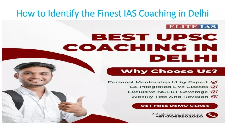 how to identify the finest ias coaching in delhi