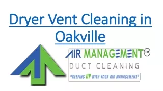 Dryer Vent Cleaning in Oakville