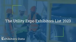 the utility expo exhibitors list 2023