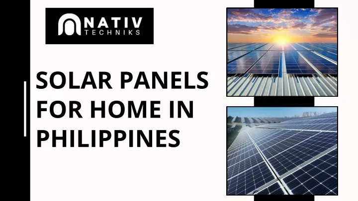 solar panels for home in philippines