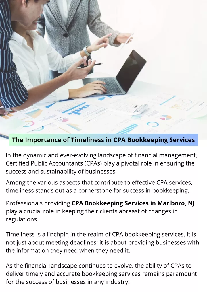the importance of timeliness in cpa bookkeeping