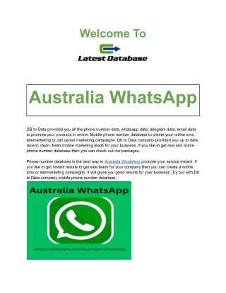 Australia WhatsApp (1)