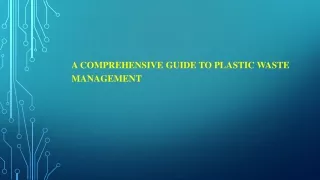 Plastic Waste Management Marketppt