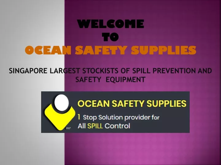 welcome to ocean safety supplies