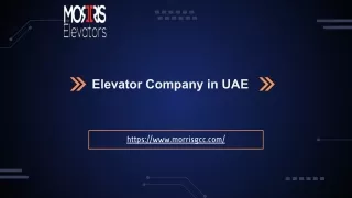 Elevator Company in UAE