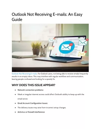 Outlook Not Receiving E-mails: An Easy Guide
