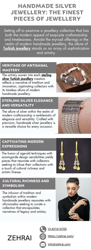 Handmade Silver Jewellery The Finest Pieces of Jewellery