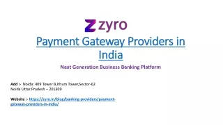 Payment Gateway Providers in India
