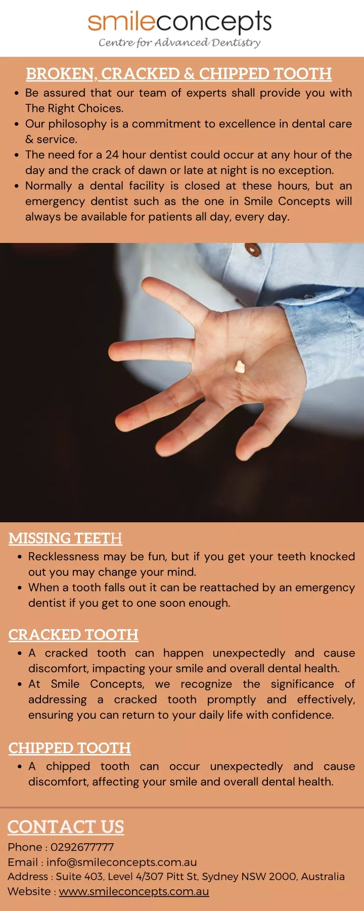 broken cracked chipped tooth be assured that