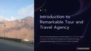 Introduction-to-Remarkable-Tour-and-Travel-Agency