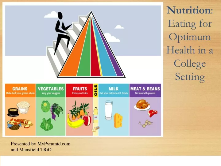 nutrition eating for optimum health in a college setting