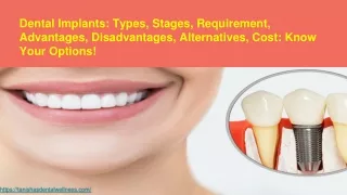 Dental Implant treatment in Kolkata by Tanishas Dental Wellness