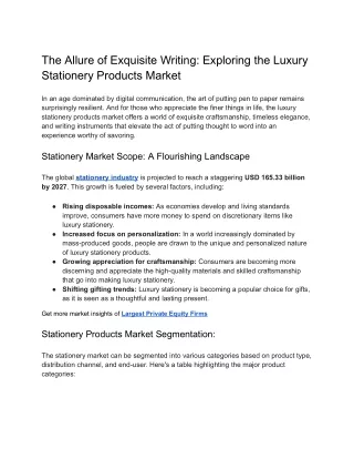 The Allure of Exquisite Writing_ Exploring the Luxury Stationery Products Market (1)