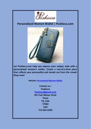 Personalized Women Wallet