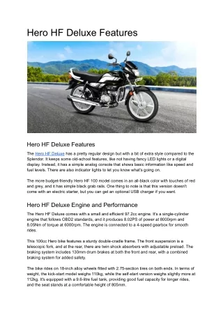 hero hf deluxe features