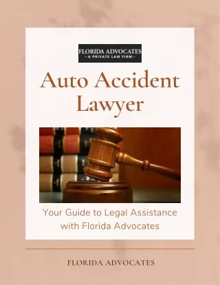 Auto Accident Lawyers in Hollywood: Trust Florida Advocates for Justice