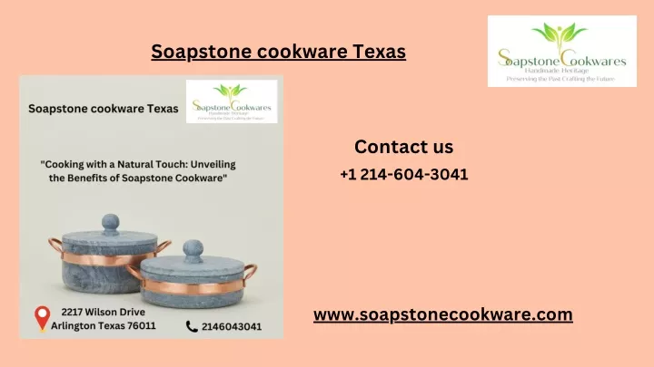 soapstone cookware texas