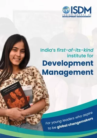 Admissions Brochure_2024-25 | Development Management | ISDM