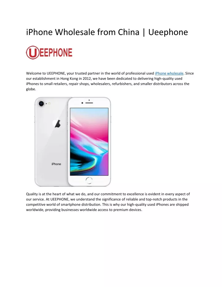iphone wholesale from china ueephone
