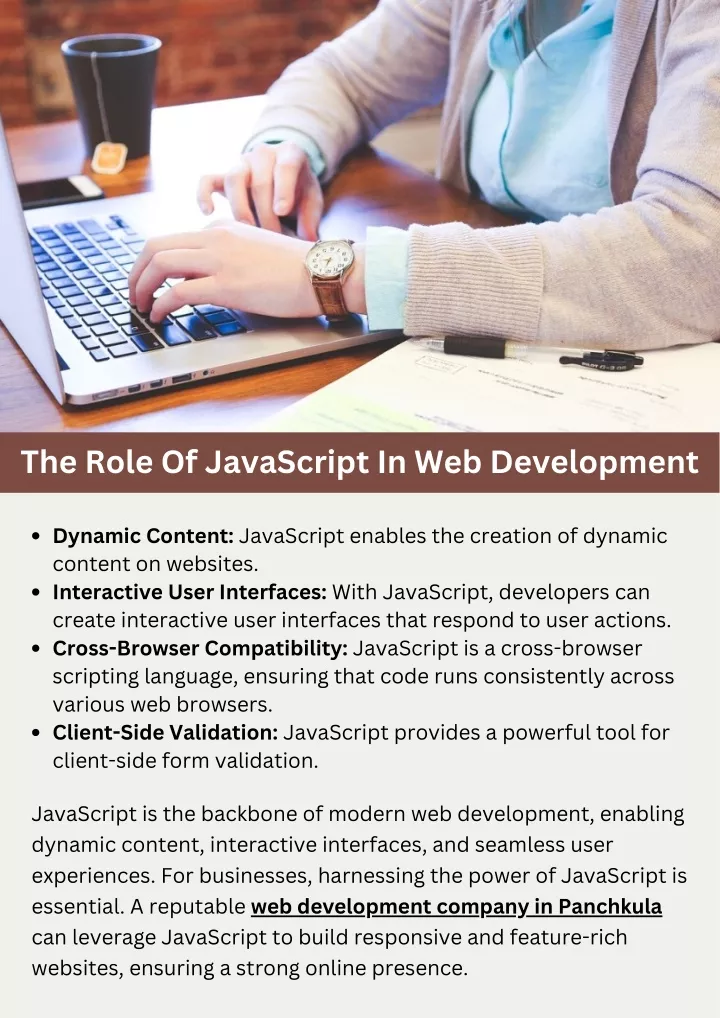 the role of javascript in web development