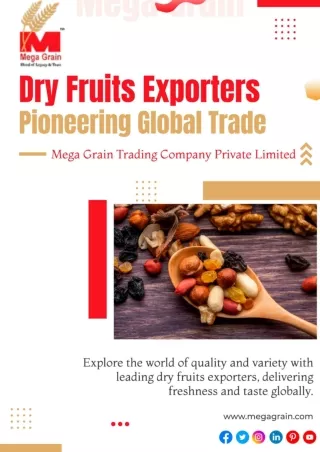 Dry Fruits Exporters: Pioneering Global Trade